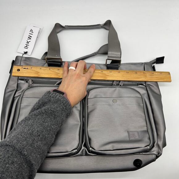 IHKWIP Cargo Catchall Tote with Two Crossbody Straps Met Stone Grey - Picture 11 of 13